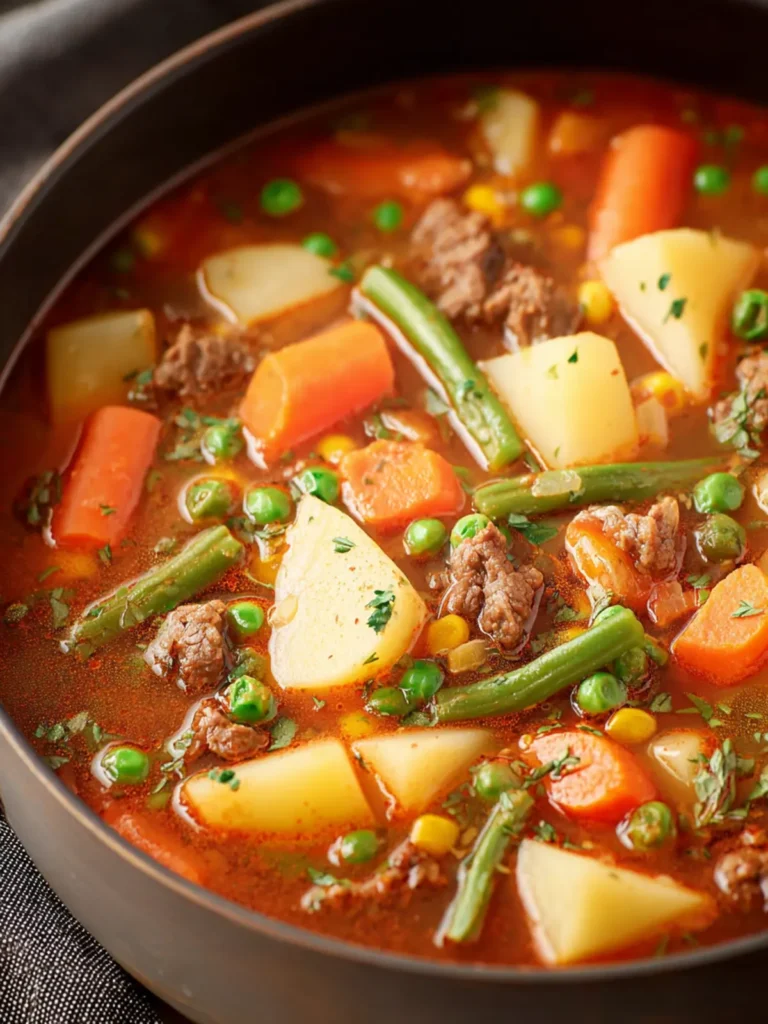 Vegetable Beef Soup First Image