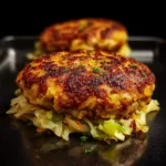 baked cabbage burgers First Image