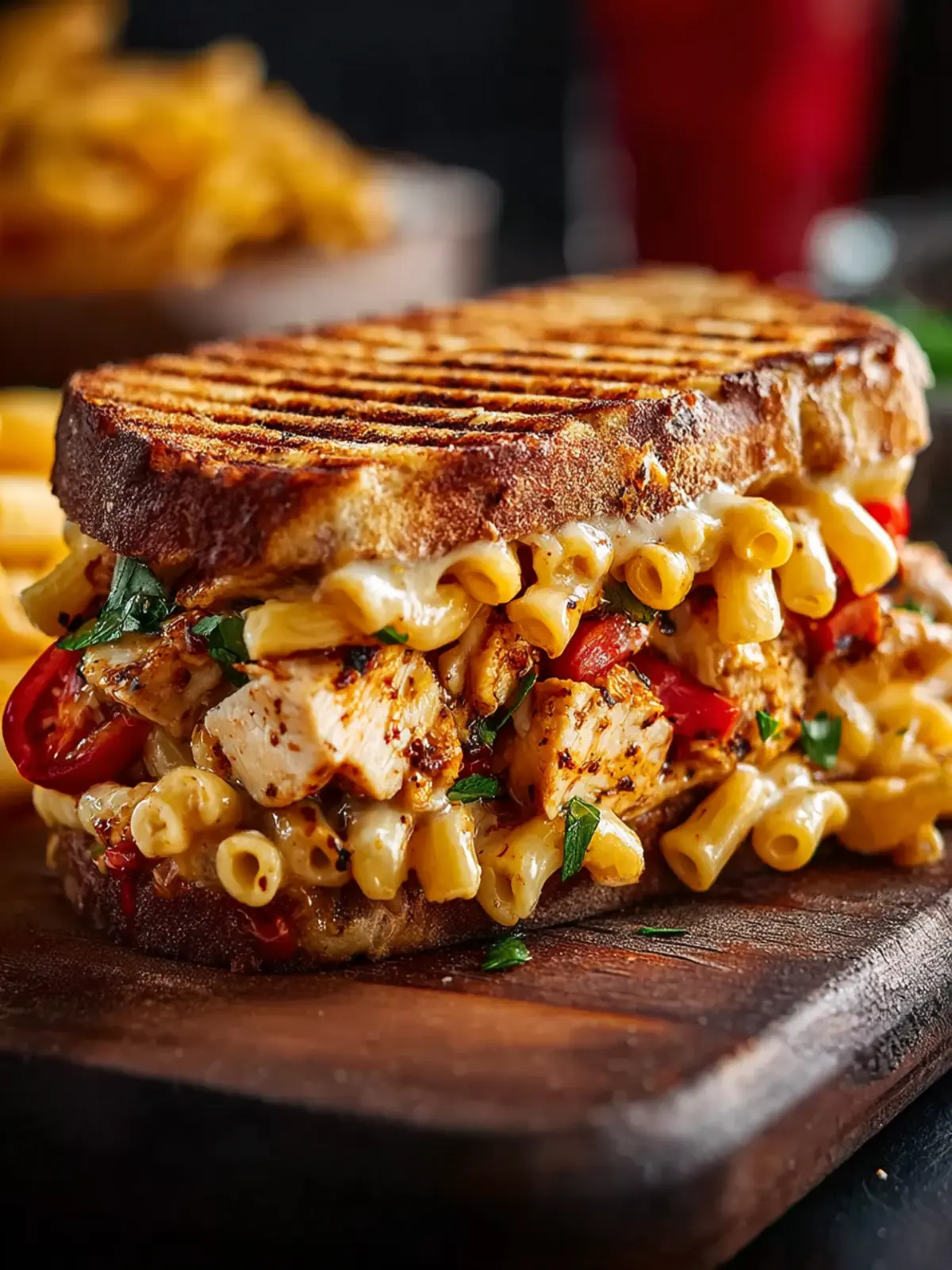 honey pepper chicken panini pasta First Image
