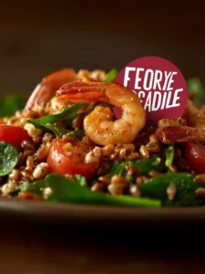 shrimp farro salad First Image