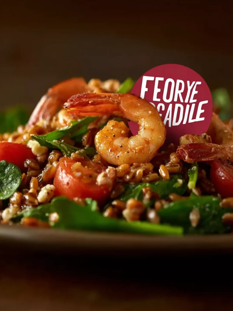 shrimp farro salad First Image