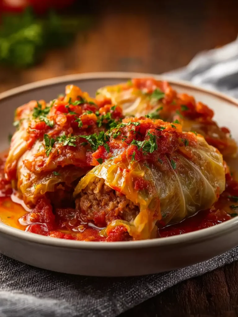 slow cooker unstuffed cabbage rolls First Image